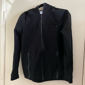 ZARA Men’s LONG LENGTH Black Hooded Jacket Size M